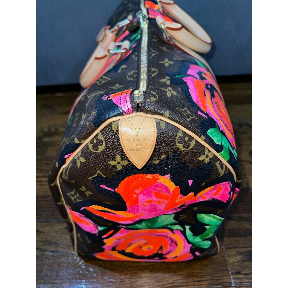 Louis Vuitton Keepall 50 Stephen Sprouse Roses Monogram Logo Monogram Travel Bag - Picture 6 of 12